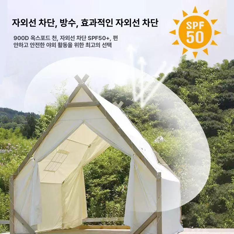 야외 인디언텐트 캠핑장 삼각형 피라미드 글램핑텐트 바베큐장 - 상세 이미지 3