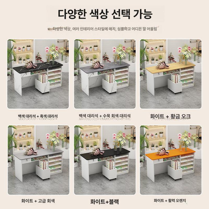 선반 꽃집작업대 진열대 화분 원예 스탠드 정리대 포장대 수납장 앵글 꽃가게 - 상세 이미지 5