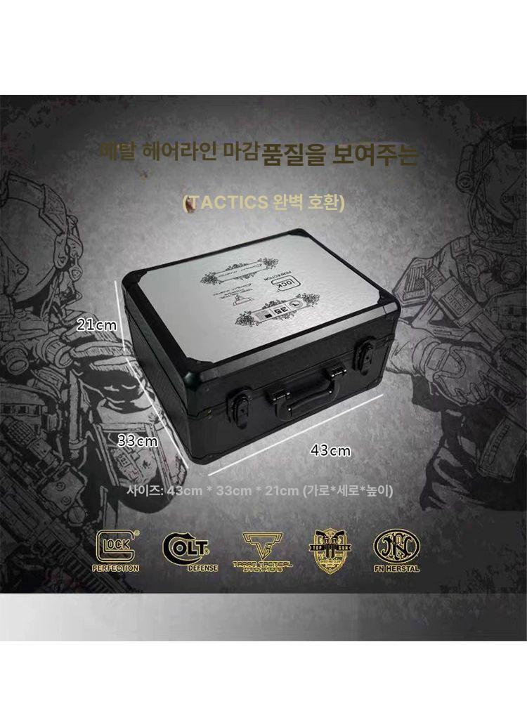 사냥 권총보관함 밀리터리 건캐리어 케이스 남성용 장비 수납 정리함 총기가방 - 상세 이미지 5