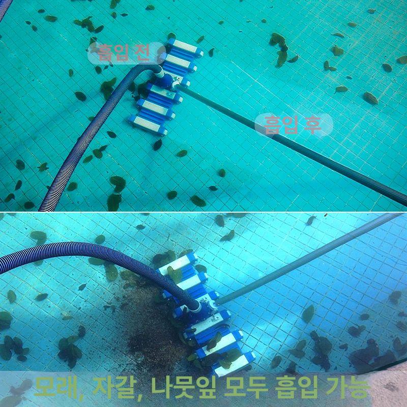 시설 수중청소기 리조트 클리너 진공 흡입 제거 수영장청소기 물때세척 풀청소기 - 상세 이미지 4