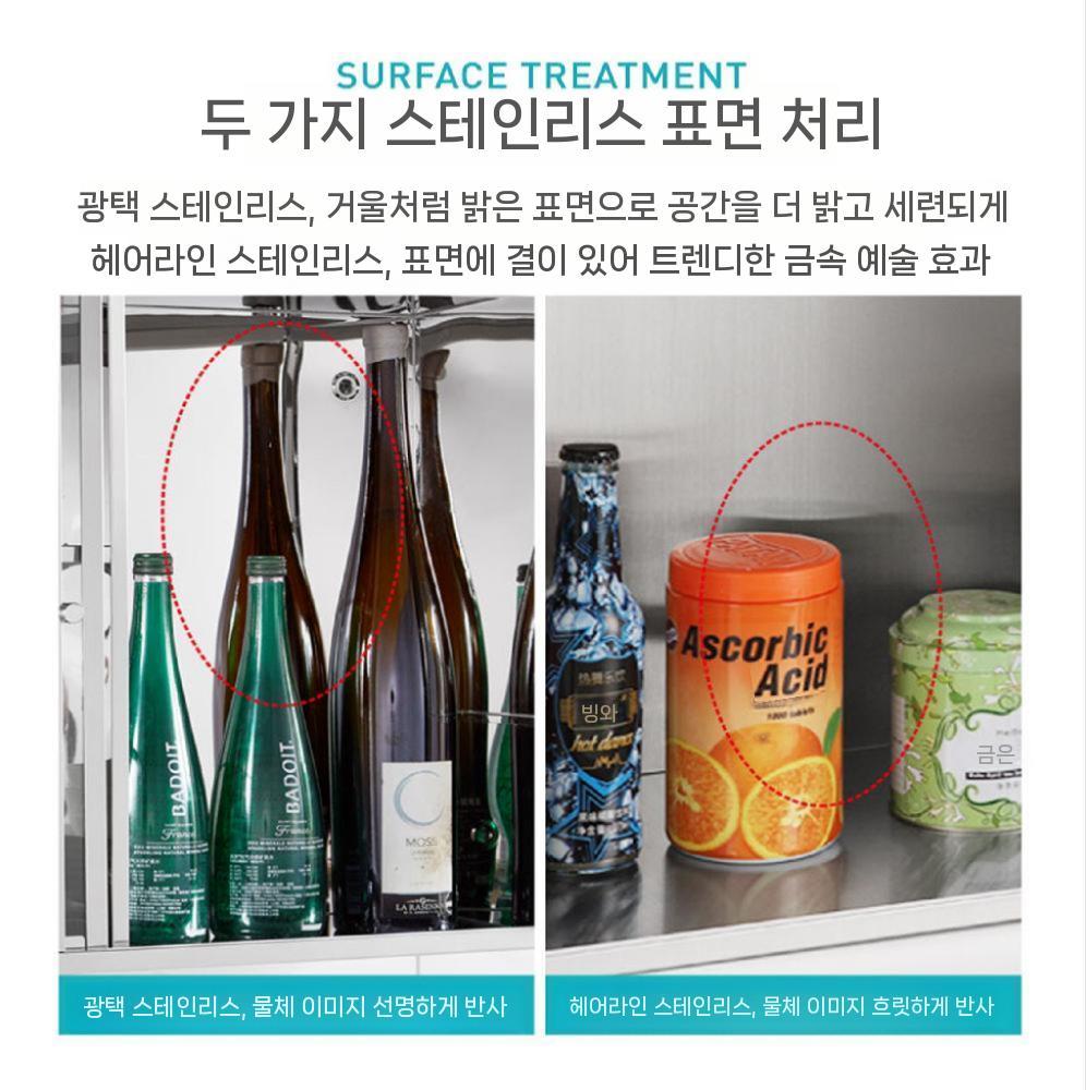 코너 욕실수납장 알루미늄 우측개폐 욕실장 벽걸이 상부장 수건장 무타공 인테리어 화장실 선반 - 상세 이미지 4