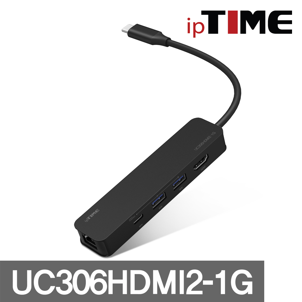 ipTime 멀티 허브 UC306HDMI2-1G 6포트 기가비트 USB 3.2 Type C - 상세 이미지 4