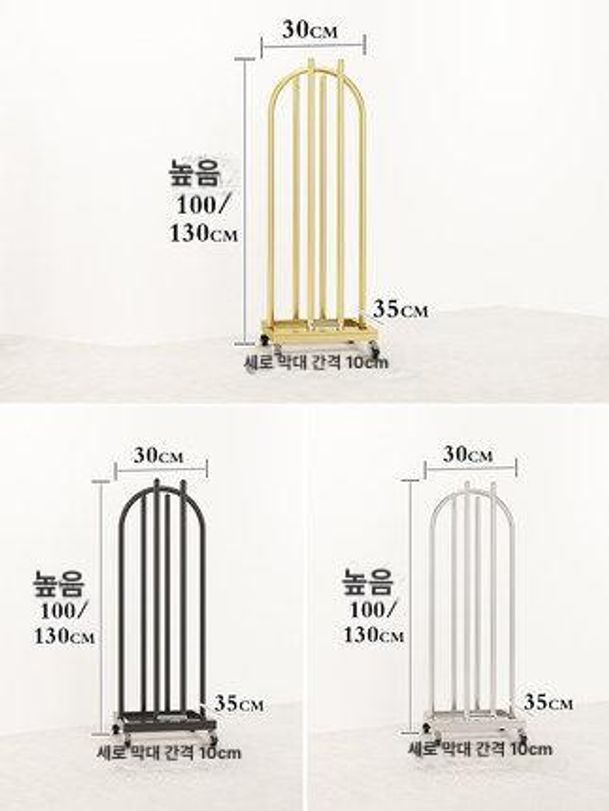 보관대 옷걸이정리대 옷가게 매장용 옷걸이보관 표준 선반 의류매장 백화점 행거 - 상세 이미지 3