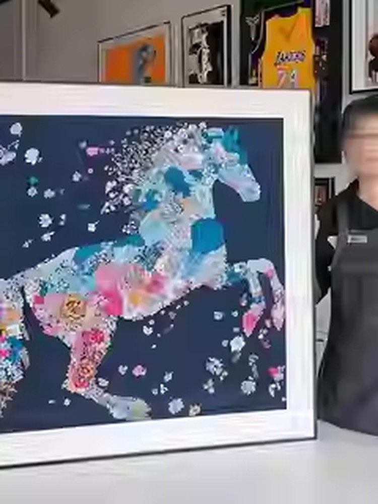 diy 스카프액자 교체가능 인테리어 스타일 셀프 패브릭액자 광택 벽장식 프레임 무광 - 상세 이미지 4