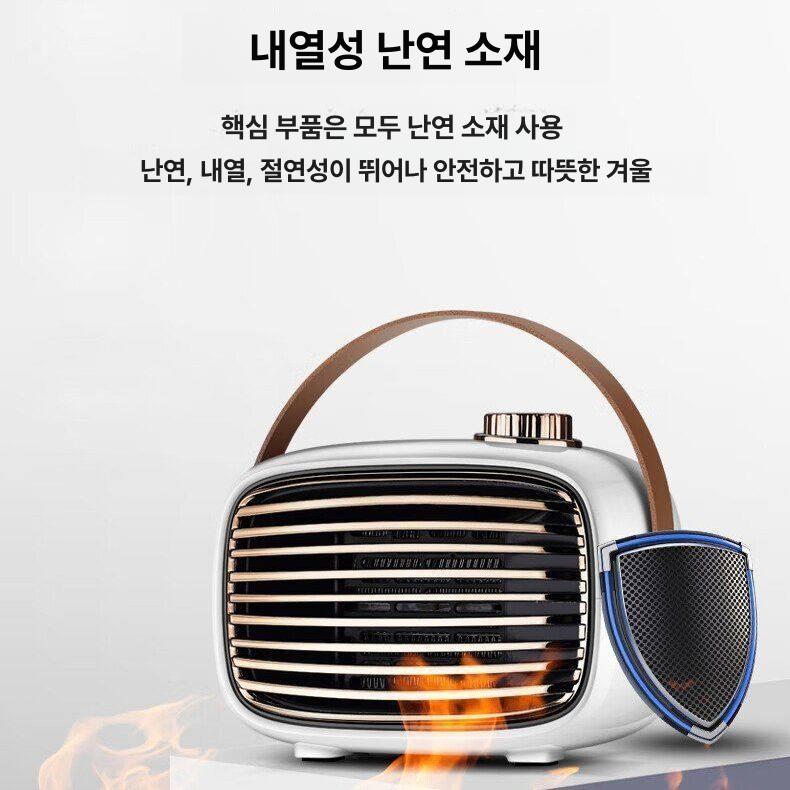 차박 탁상 무선히터 난방기 차량용 휴대용무선온풍기 휴대용히터 배터리미포함본체만 - 상세 이미지 4