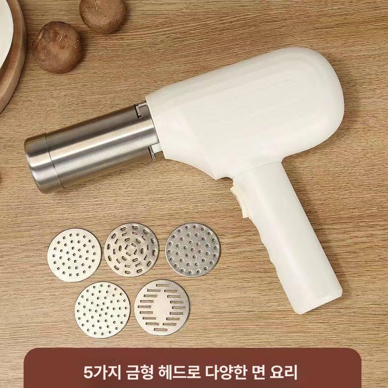 휴대 면뽑는기계 칼국수 제조기 메이커 생면 핸디형 핸드형 국수면 국수뽑는기계 면발 - 상세 이미지 4