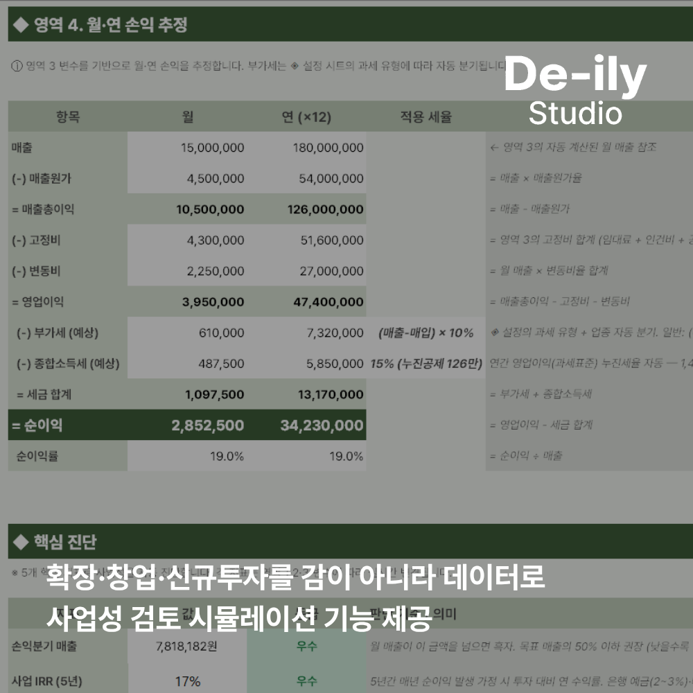 사업자 엑셀가계부 구글시트 가계부 양식 회계사 설계 평생이용 세금 매출관리 매입매출 장부 상품 이미지