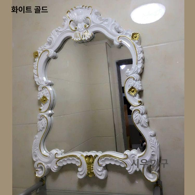 창문형 아치 거울 벽거울 카페 인테리어 포인트 격자 빈티지 앤틱 레트로 디자인 소품 - 상세 이미지 5