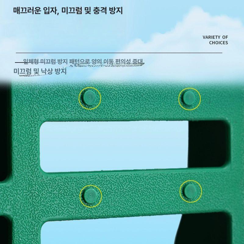 축사 깔판 10개 세트 염소 양 돼지 가축용 플라스틱 누수판 분뇨 처리 농장 창고 조립식 보드 - 상세 이미지 4