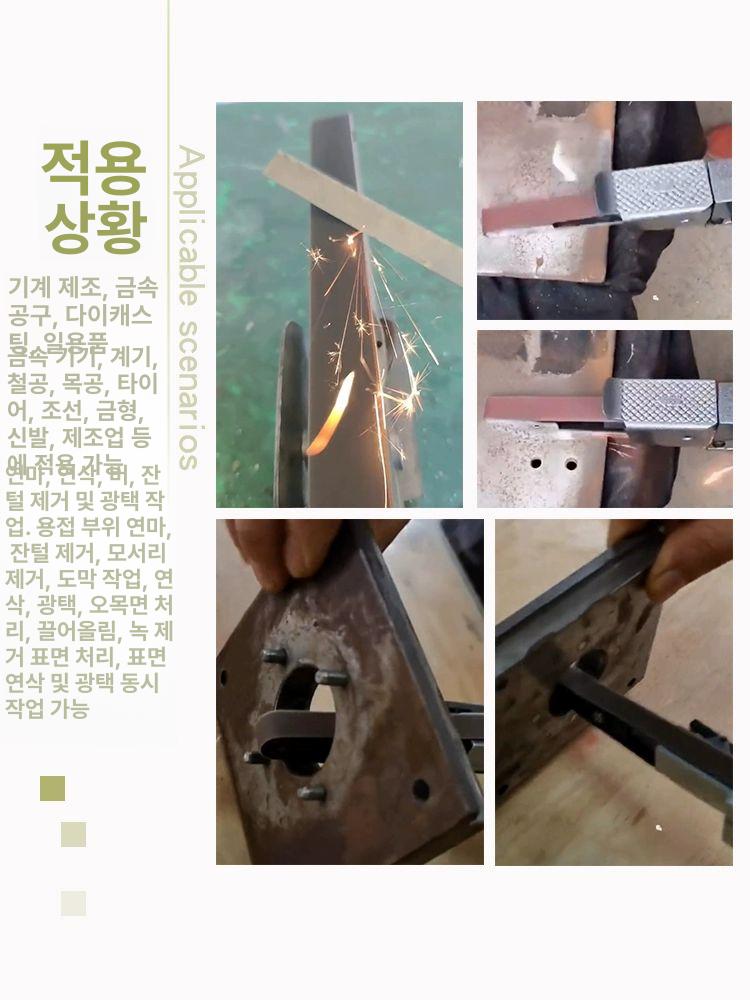 에어 벨트그라인더 휴대용 금속샌딩 샌더 사포기 기계 공압 샌딩기 목재 산업용 연삭 - 상세 이미지 4