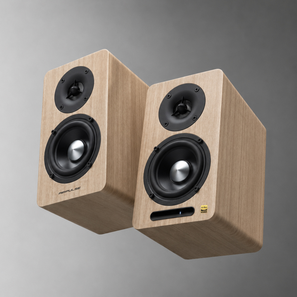 [EDIFIER] AIRPULSE A60 Hi-Fi 블루투스 스피커 월넛 - 상품 이미지