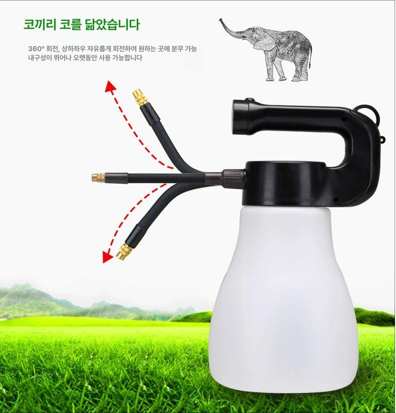자동 무선방역기 충전식 전기 농업용 세차 배낭형 분무기 원예용 농약살포기 살수기 - 상세 이미지 5