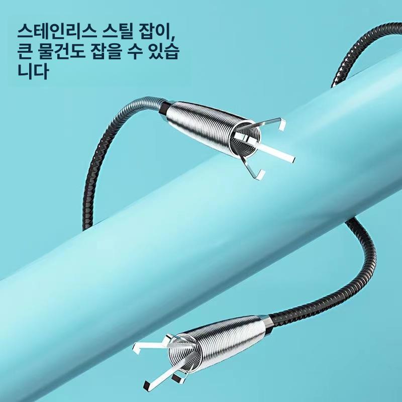 욕실하수구뚫음집게 머리카락제거 싱크대배수관 막힘제거도구 욕조개수대청소 - 상세 이미지 3