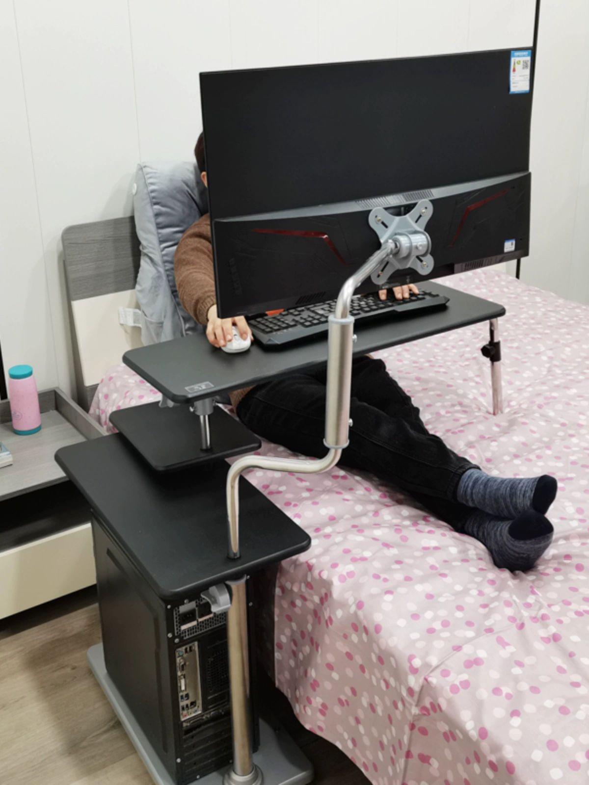 침대용 노트북 책상 누워서 사용 각도조절 접이식 침실 독서 테이블 베드 트레이 - 상세 이미지 5