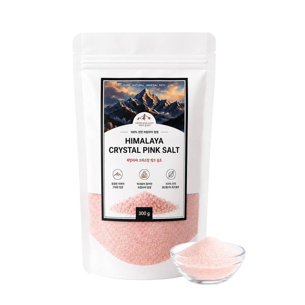 지노네상점 히말라야 핑크솔트 천연 암염 미네랄 소금 300g 500g 1kg x2 - 상세 이미지 3