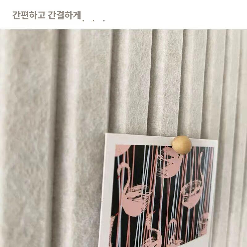 부착식 벽걸이 감성 배경 펠트벽 꾸미기 보드 패브릭 알림판 - 상세 이미지 4