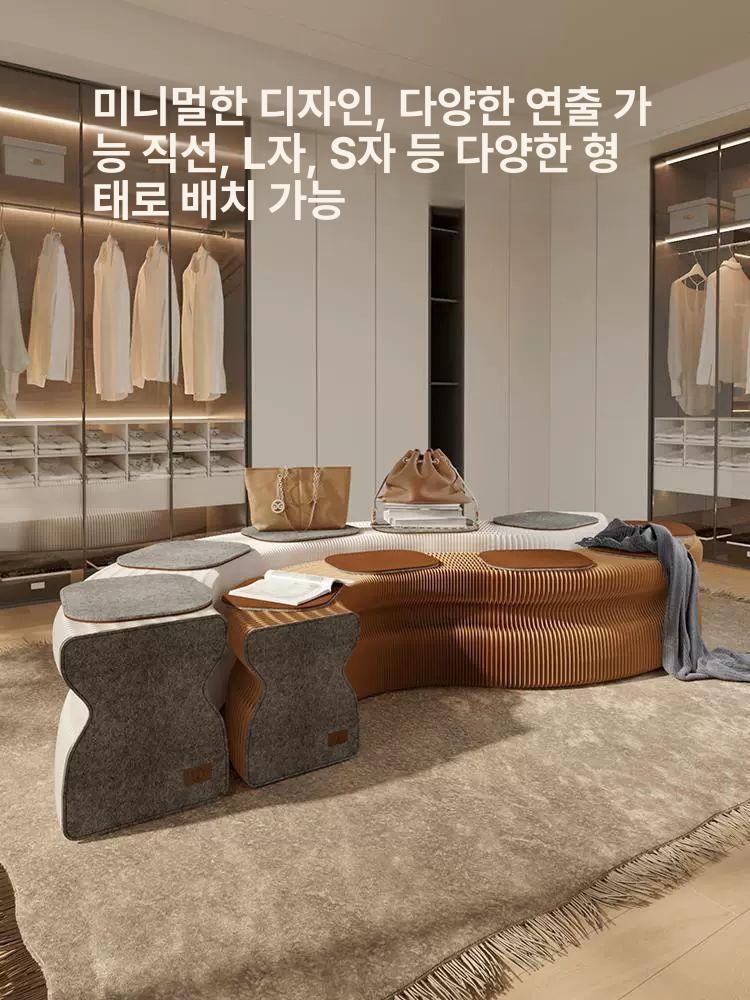아코디언 자바라 욕실의자 간이의자 체어 접이식스툴 나들이 접이식의자 야외용 - 상세 이미지 5