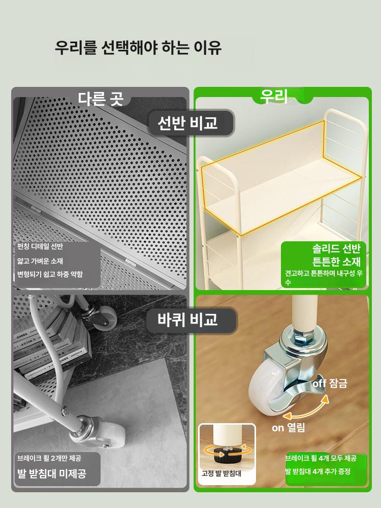 북트레이 북트럭 책정리대 북스탠드 선반 카트 책꽂이 휠 진열대 북트롤리 수납 - 상세 이미지 3