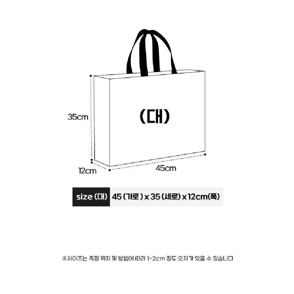 소 부직포 가로형 가방 인쇄가능 장바구니 쇼핑백 중 다용도 보조가방 대 홍보용 - 상세 이미지 3