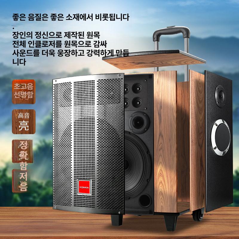 이동형 앰프스피커 블루투스 노래방 음향 엠프 오디오 행사용 야외공연 - 상세 이미지 3