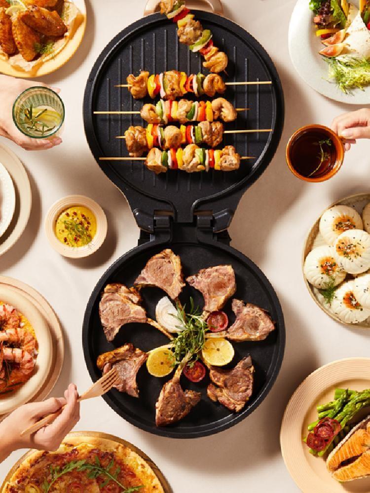 업소용 누룽지제조기 자동 누름판 팬케이크 상업용 머신 만들기 굽기 식당 와플 조리 - 상세 이미지 4