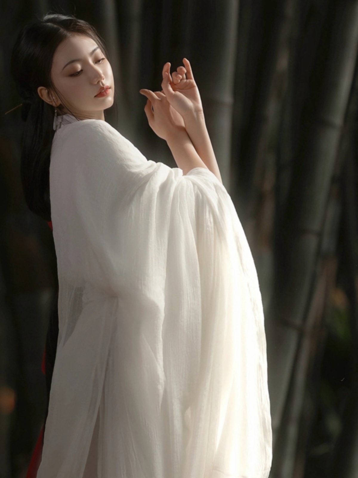 처녀귀신 소복 의상 세트 성인 할로윈 파티 분장 복장 코스튬 귀신옷 - 상세 이미지 5