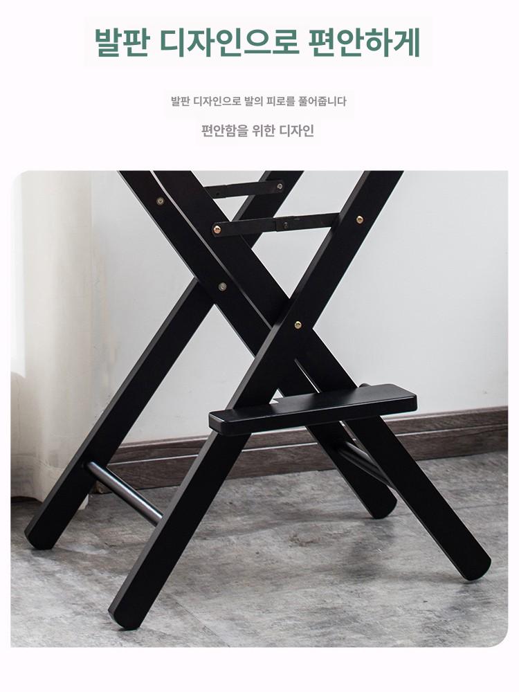 캠핑 감독의자 스튜디오 촬영장 접이식높은의자 영화 야외 천 지원 낚시 손님용 레저 - 상세 이미지 4