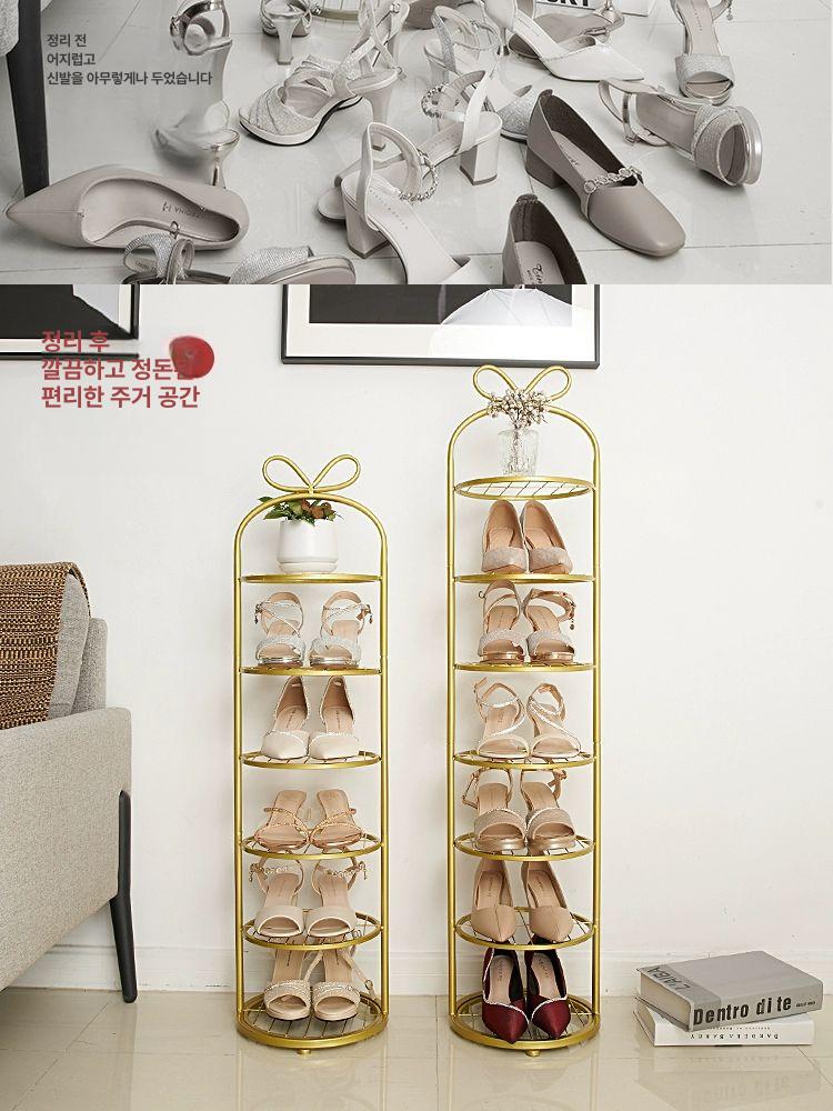 북유럽 수납 의자 현관벤치 신발장 원룸 정리함 엔틱선반 좁은공간 인테리어 보관함 - 상세 이미지 4