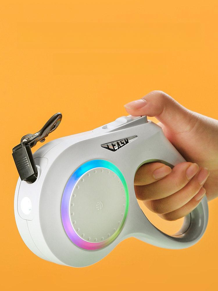 간편 리드줄 핸디형 강아지 반려견 견인 산책줄 로프 자동줄 목줄 한손 - 상세 이미지 3