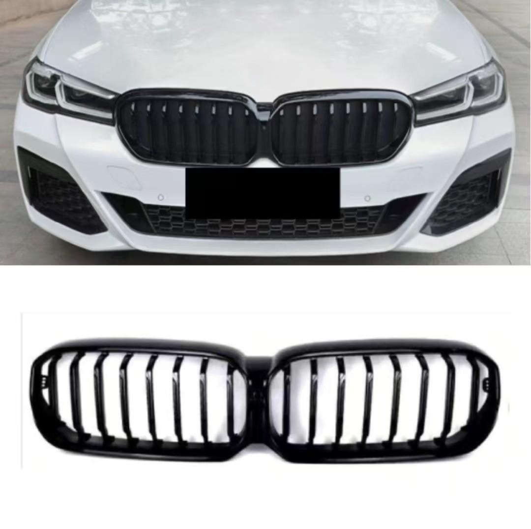 BMW 1 2 3 4 5시리즈 X1 X2 X3 X4 X5 X6 X7 GT 호환 고광택 블랙 그릴 3시리즈 2012-19 싱글라인 - 상세 이미지 5