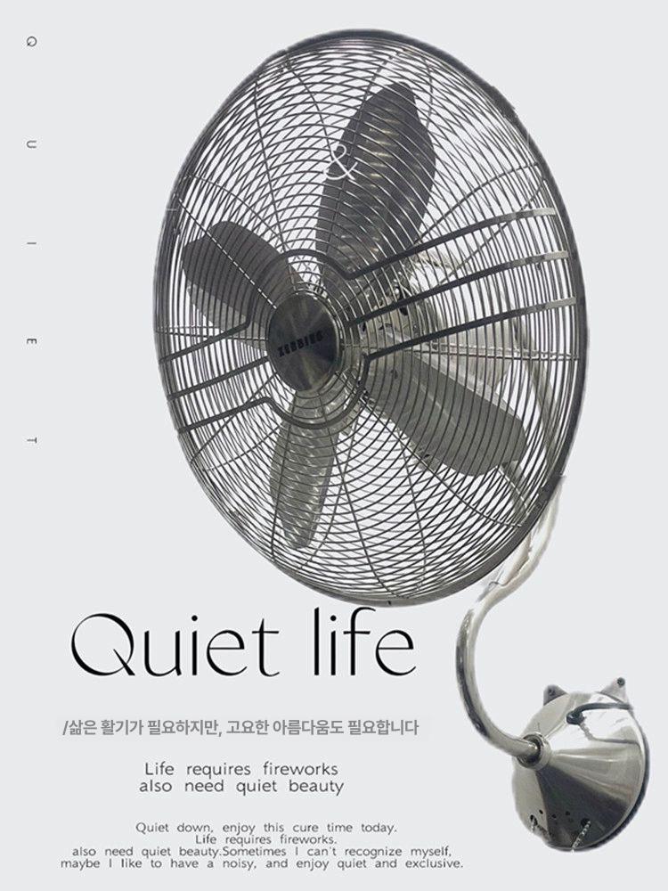 빈티지 카페 벽걸이선풍기 앤틱 브론즈 레스토랑 팬 식당 인테리어 복고풍 사무실 - 상세 이미지 4