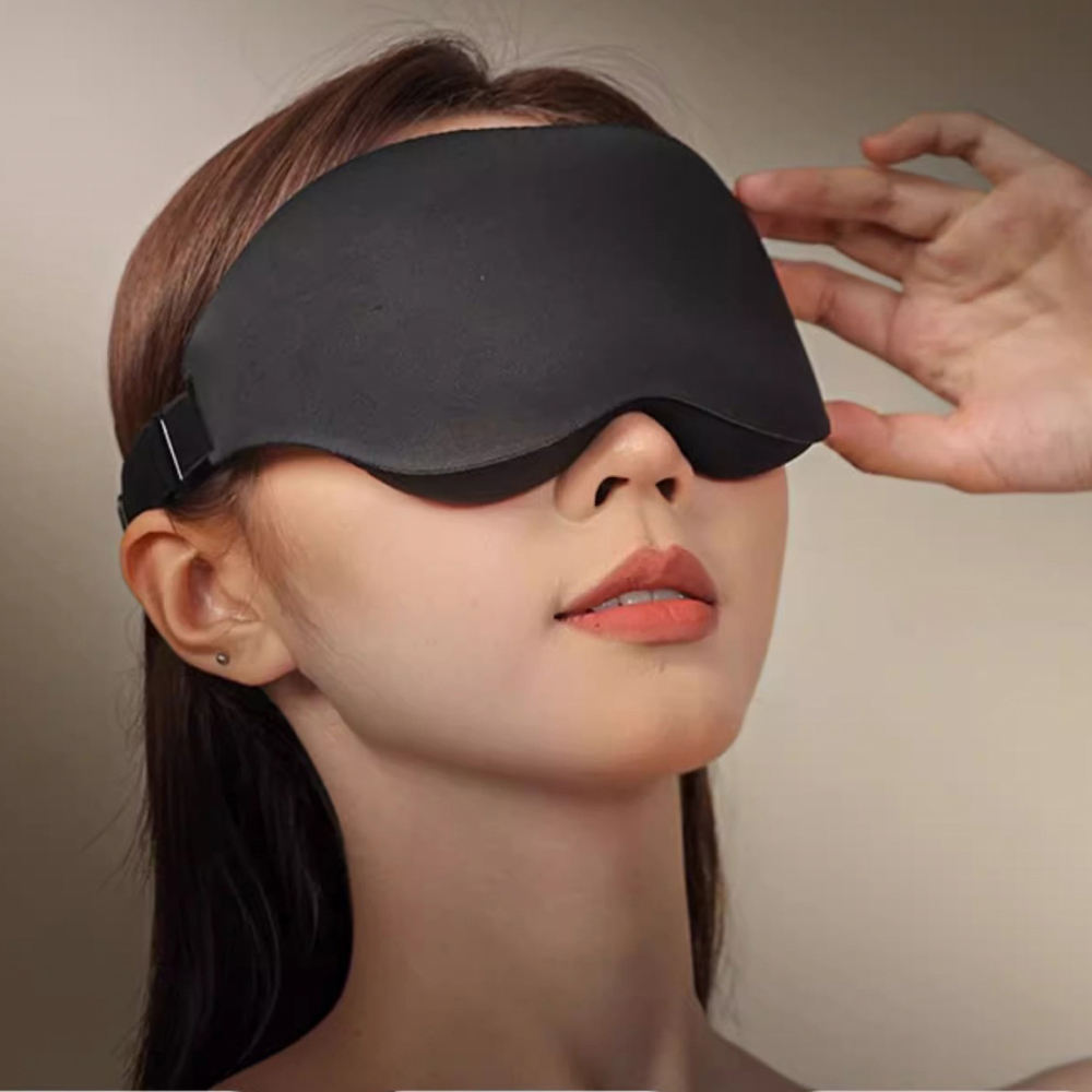 프리미엄 3D 고급 메모리폼 수면안대 불면증 햇빛 불빛 차단 숙면 낮잠 꿀잠 기내 안대 - 상세 이미지 2