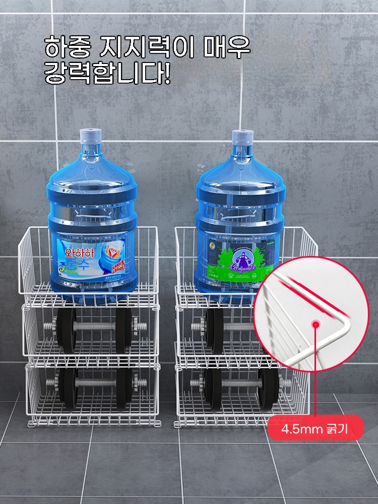 트롤리 주방이동선반 틈새수납선반 기본형 - 상세 이미지 4