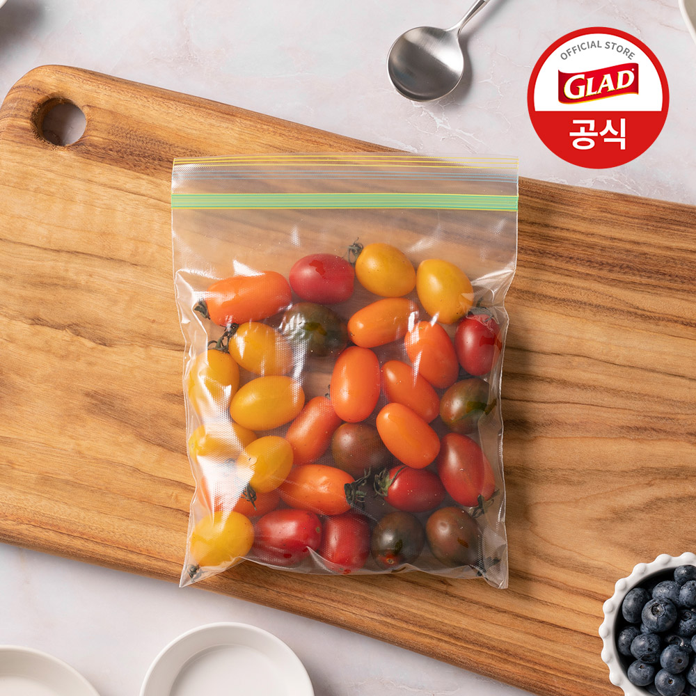 [첫구매 전용] 4중 잠금 매직백 중대형 혼합 6개 세트 (115매) 냉장고 정리 보관 소분 투명 지퍼백 - 상세 이미지 5
