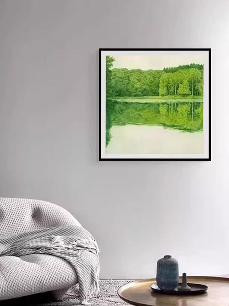 꽃 그림 백드롭페인팅 풍경 유화 아트 홈인테리어 캔버스 벽 장식 데코 공예 포스터 - 상세 이미지 4