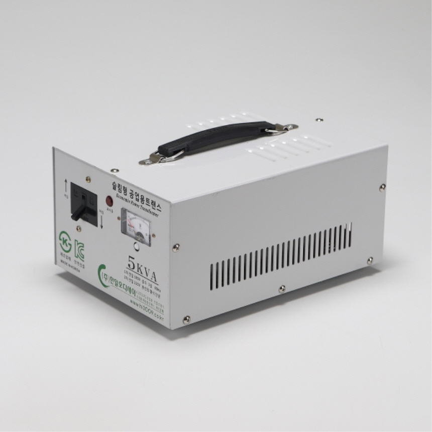 공업용 건식 변압기 5KVA 380V~220V 다운 트랜스 슬림 옥내용 한일오디세이 - 상세 이미지 2