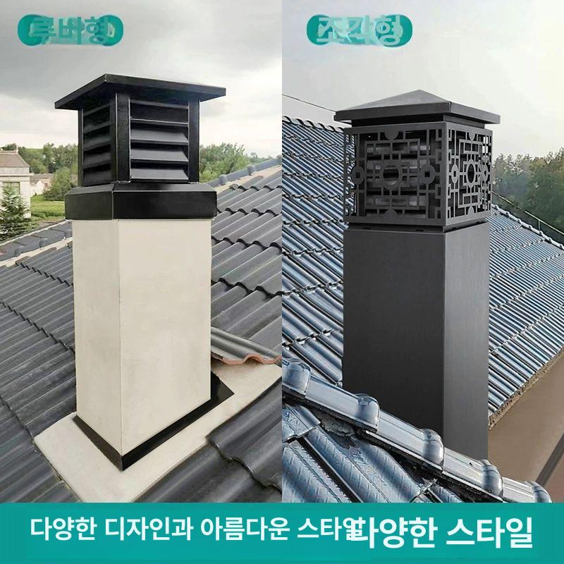 무동력 벤츄레이터 흡출기 사각후드 옥상환풍기 배기 통풍기 사각루버 배출기 환기구 - 상세 이미지 2