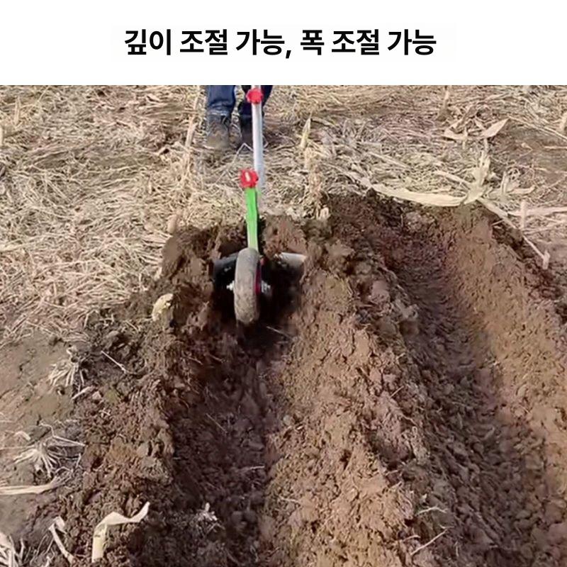 원예 배토기 경작 밭갈이 토양 농기구 텃밭 손쟁기 이랑 농업용 수동쟁기 파쟁기 - 상세 이미지 4