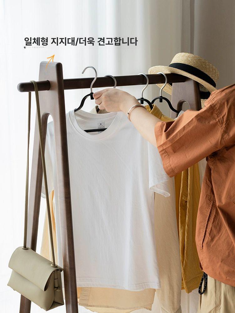 북유럽 스탠드옷걸이 원목행거 드레스룸 거실 침실 사무실 원룸 정리 모던 스탠드행거 - 상세 이미지 3