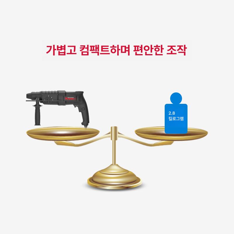 로터리 해머드릴 유선 철거 햄머드릴 공구 로타리 파괴 앙카 작업용 전기드릴 - 상세 이미지 2