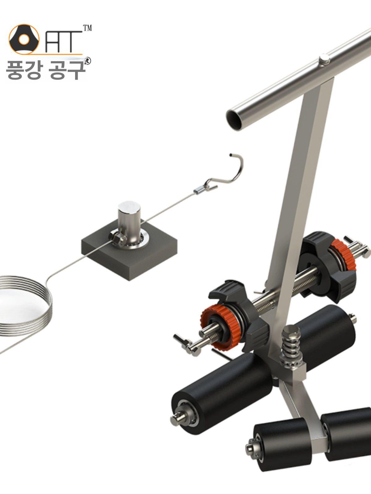 주차선 그리기 도구 휠형 마킹 머신 운동장 코트 라인 공간분리 핸드 접착식 - 상세 이미지 3
