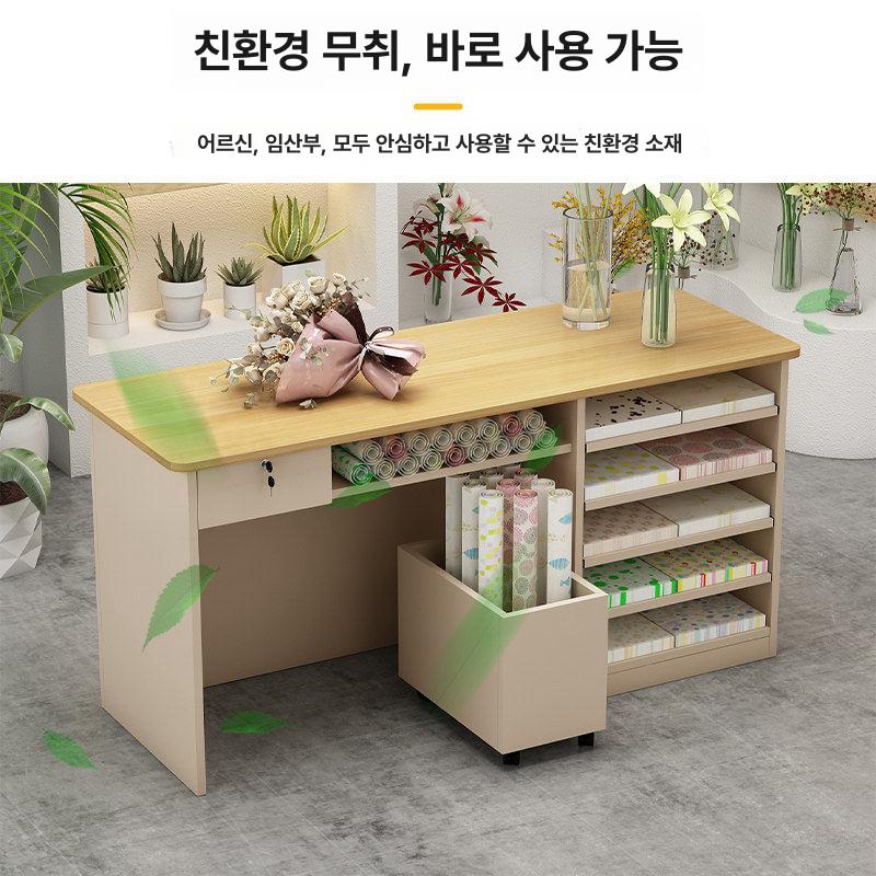 선반 꽃집작업대 진열대 화분 원예 스탠드 정리대 포장대 수납장 앵글 꽃가게 - 상세 이미지 4
