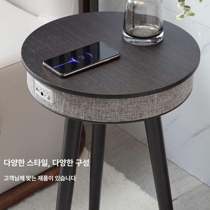 테이블 블루투스스피커 일체형 인테리어 거실 감성 무선 충전 배터리 캠핑 사운드 - 상세 이미지 4
