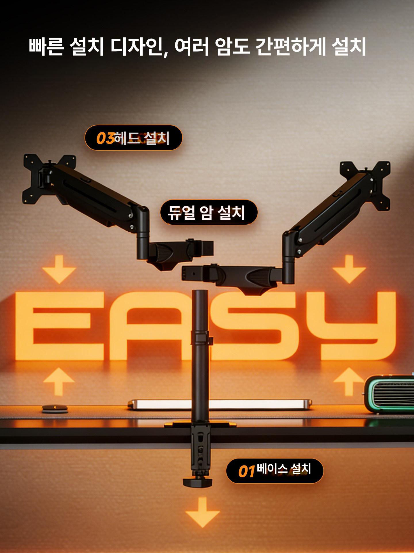노트북 삼각대 거치대 스탠드 수직 방송용 브라켓 서서근무 조절 태블릿 스튜디오 - 상세 이미지 5