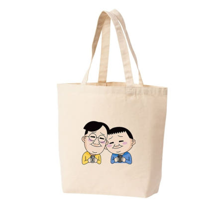 친구 우정 회사동료 게임 세로형과 둥근 에코백 토트백 다양한 색상과 크기