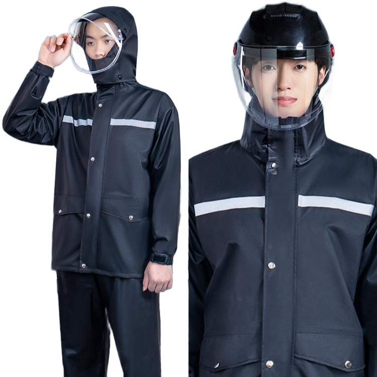 겨울 방한 상하의 세트 기모 안감 보온 패딩 우비 라이더 jacket 혹한기 - 상품 이미지
