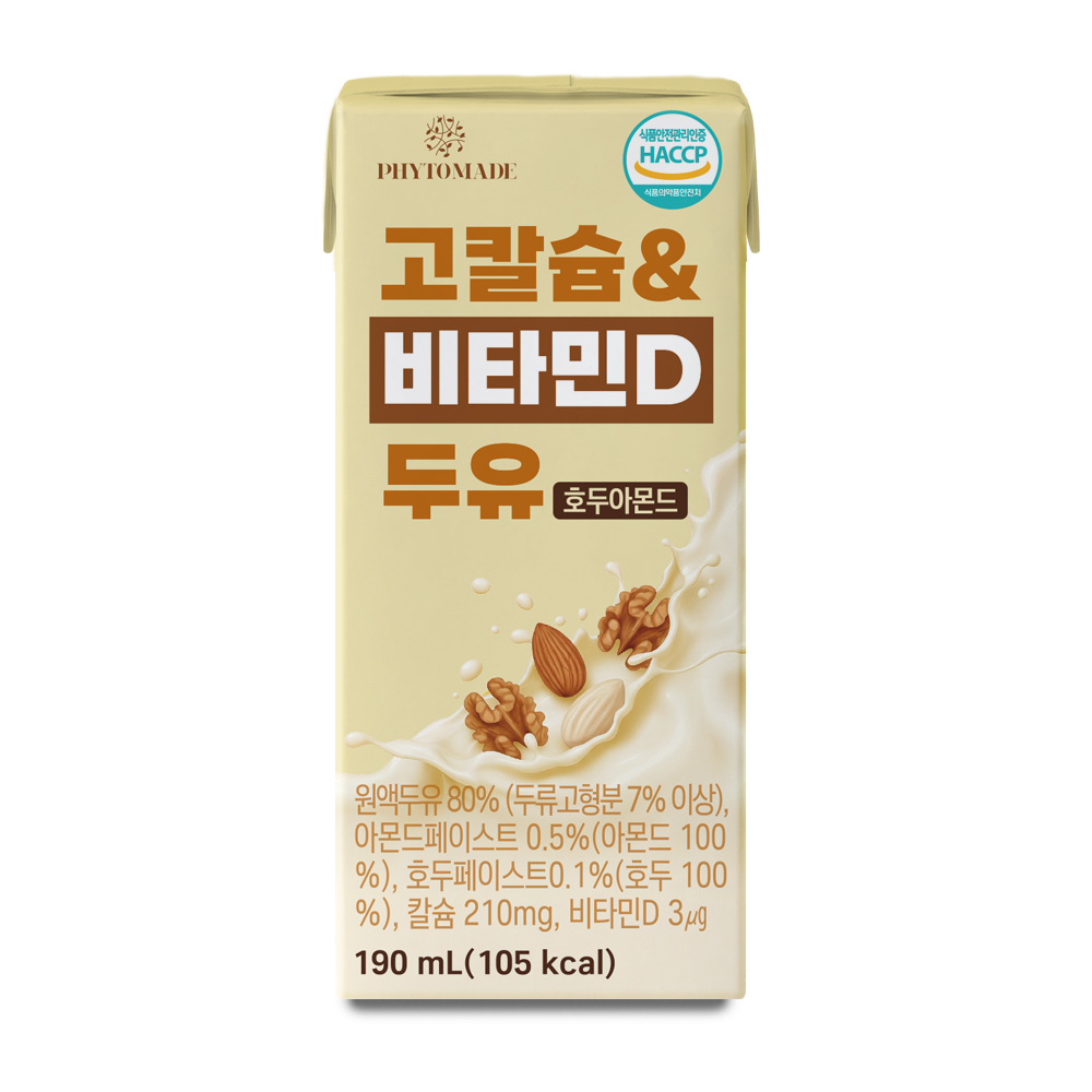 파이토메이드 고칼슘&비타민D 호두아몬드 190ml, 16개 - 상세 이미지 2