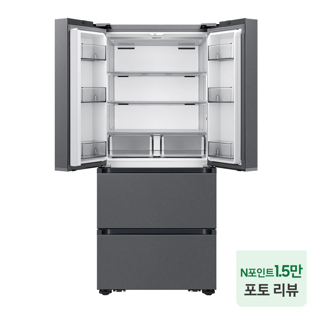 삼성 비스포크 AI 김치냉장고 4도어 RK70F49M2DD 맞춤보관모드 에센셜 다크메탈 - 상세 이미지 2