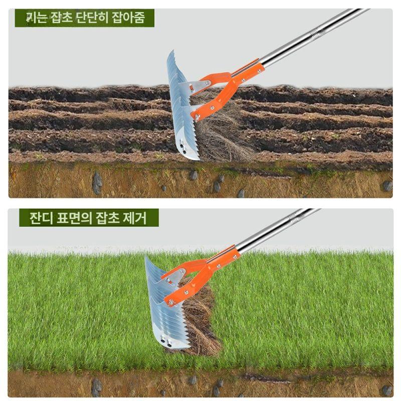 쇠스랑 잡초제거호미 원예 농기구 괭이 갈고리 뽑기 잔디관리 쇠갈퀴 제초호미 밭갈이 - 상세 이미지 5
