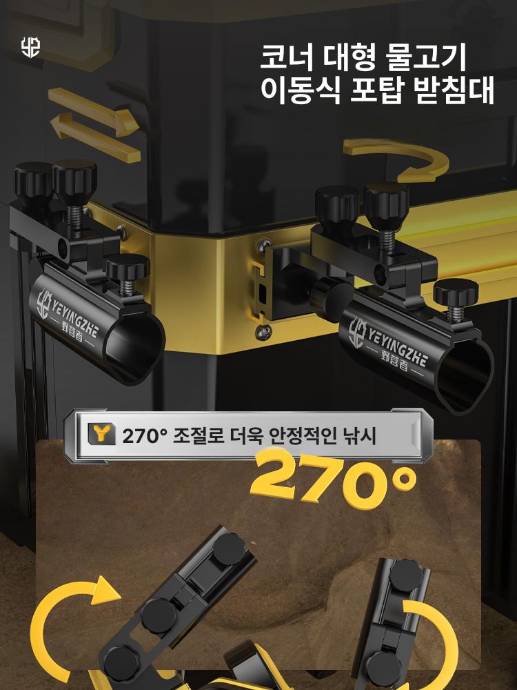 바퀴형 캐리어태클박스 케이스 트롤리 루어 가방 낚시용 채비 칸막이 보관함 - 상세 이미지 2